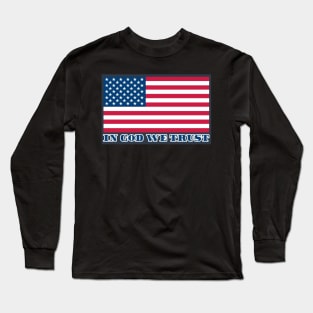 USA Flag - In God We Trust Long Sleeve T-Shirt